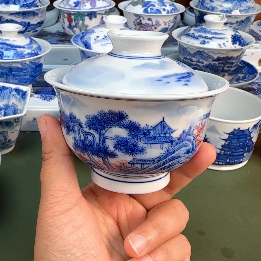 景德镇纯手绘茶具圆圆235