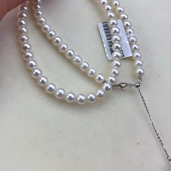 淡水珍珠颈饰未镶嵌➕5:6极光炫彩