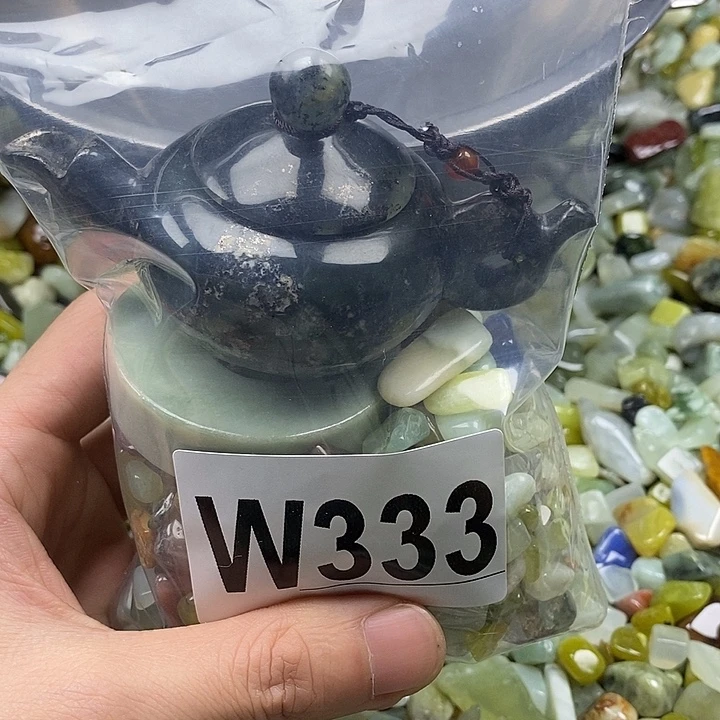 蛇纹石玉未镶嵌鱼缸石