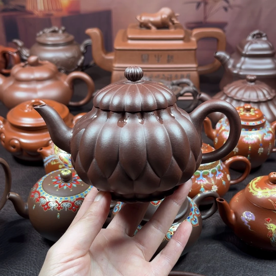 茶壶紫砂原矿紫泥260毫升