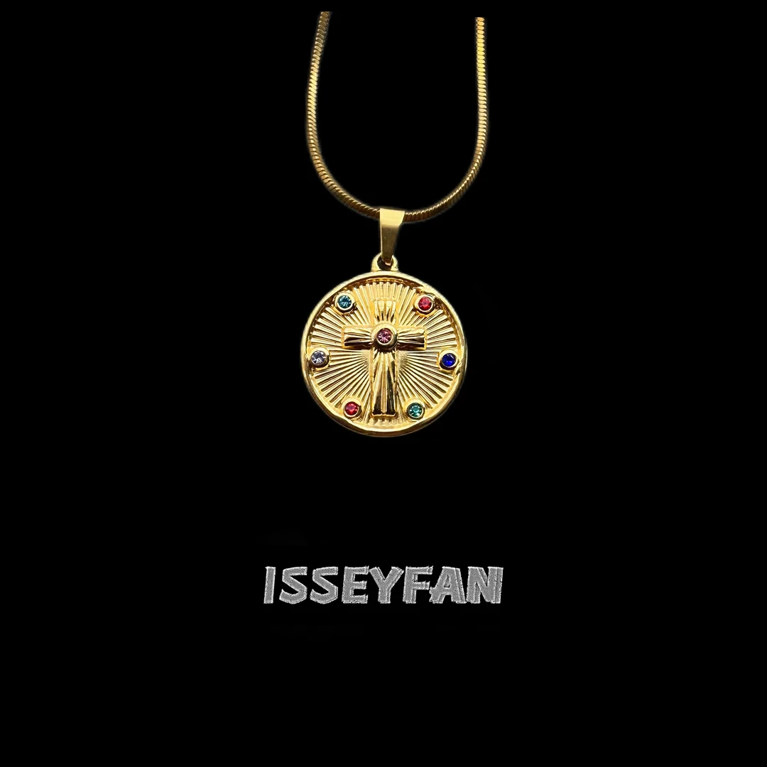 钛钢项链 “埃及七芒星”手工复古古法百搭镶嵌小众高级感原创项链