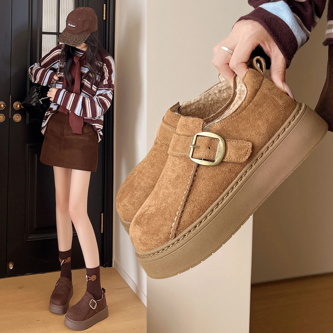 厚底勃肯拖鞋女2025秋新款外穿包半拖鞋百搭软底舒适一蹬单鞋