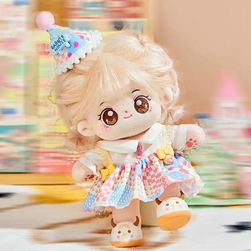 【生日派对】20cm娃衣棉花娃娃可爱超萌换装连衣裙女娃衣服现货原创