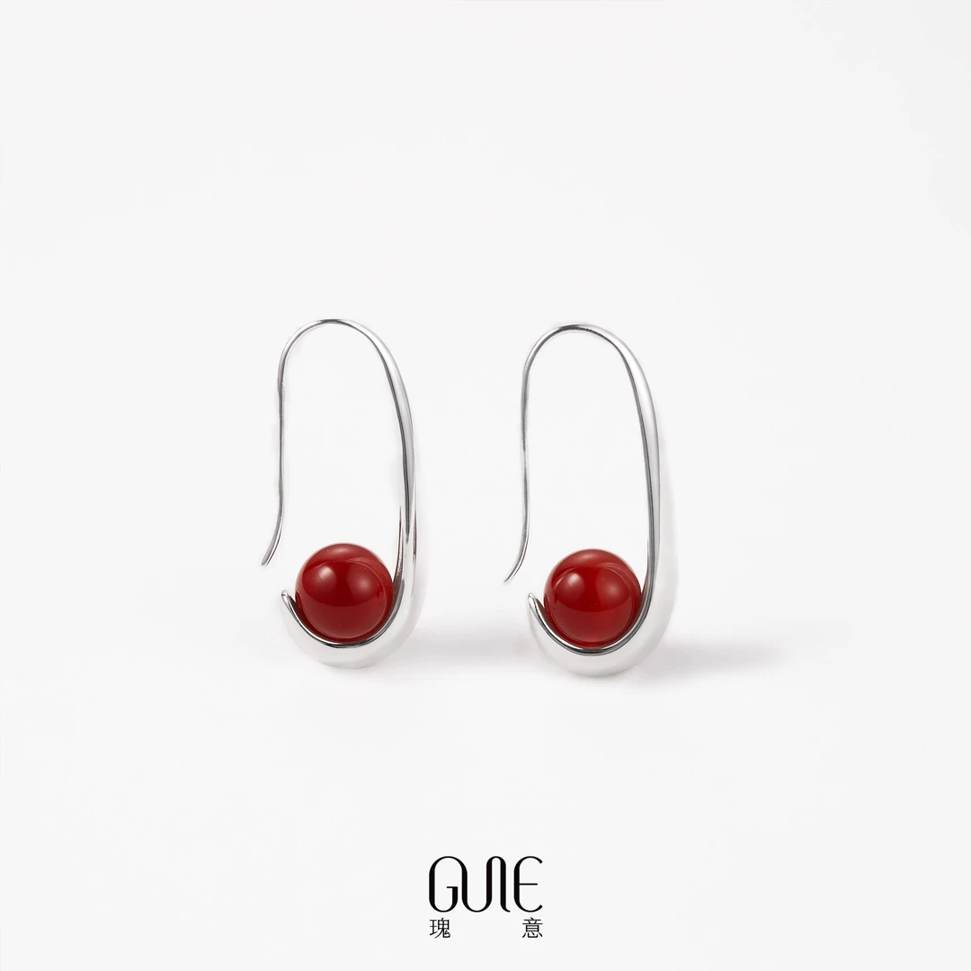 瑰意 925银耳饰 简约C圈耳环2025年新款小众设计高级感S925银耳饰