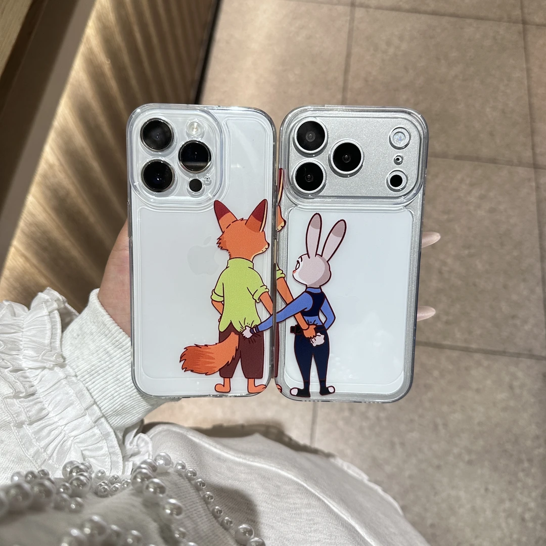 搞怪朱迪尼克情侣手机壳适用苹果17p太空壳16pro小米华为15卡通