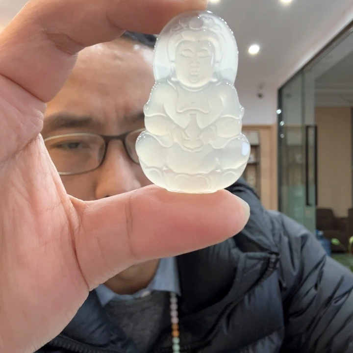 玛瑙/玉髓合金颈饰观音