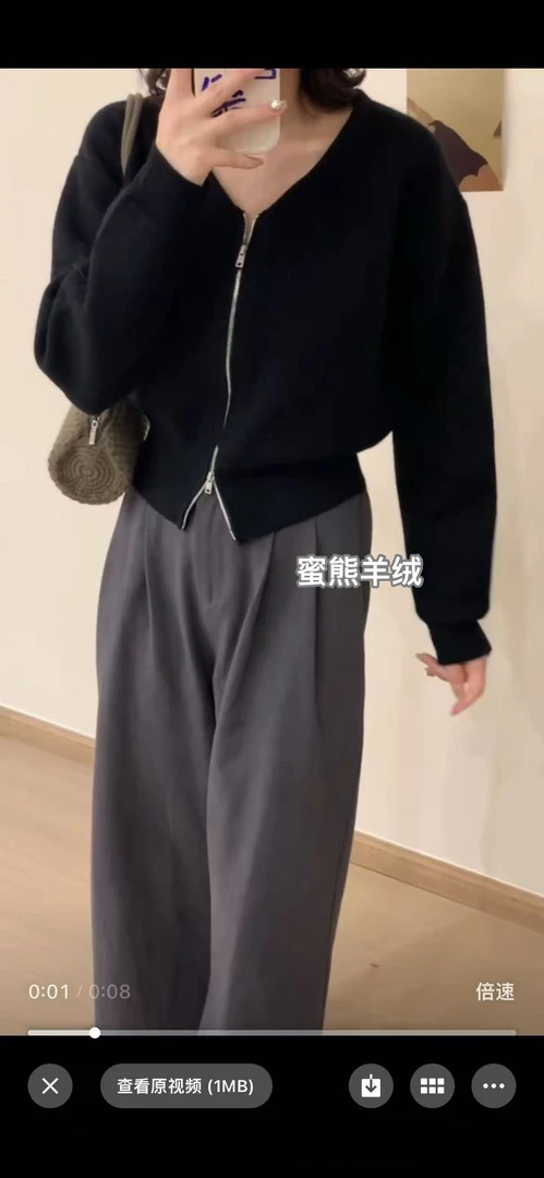 317款短款时尚大方显瘦羊毛衫