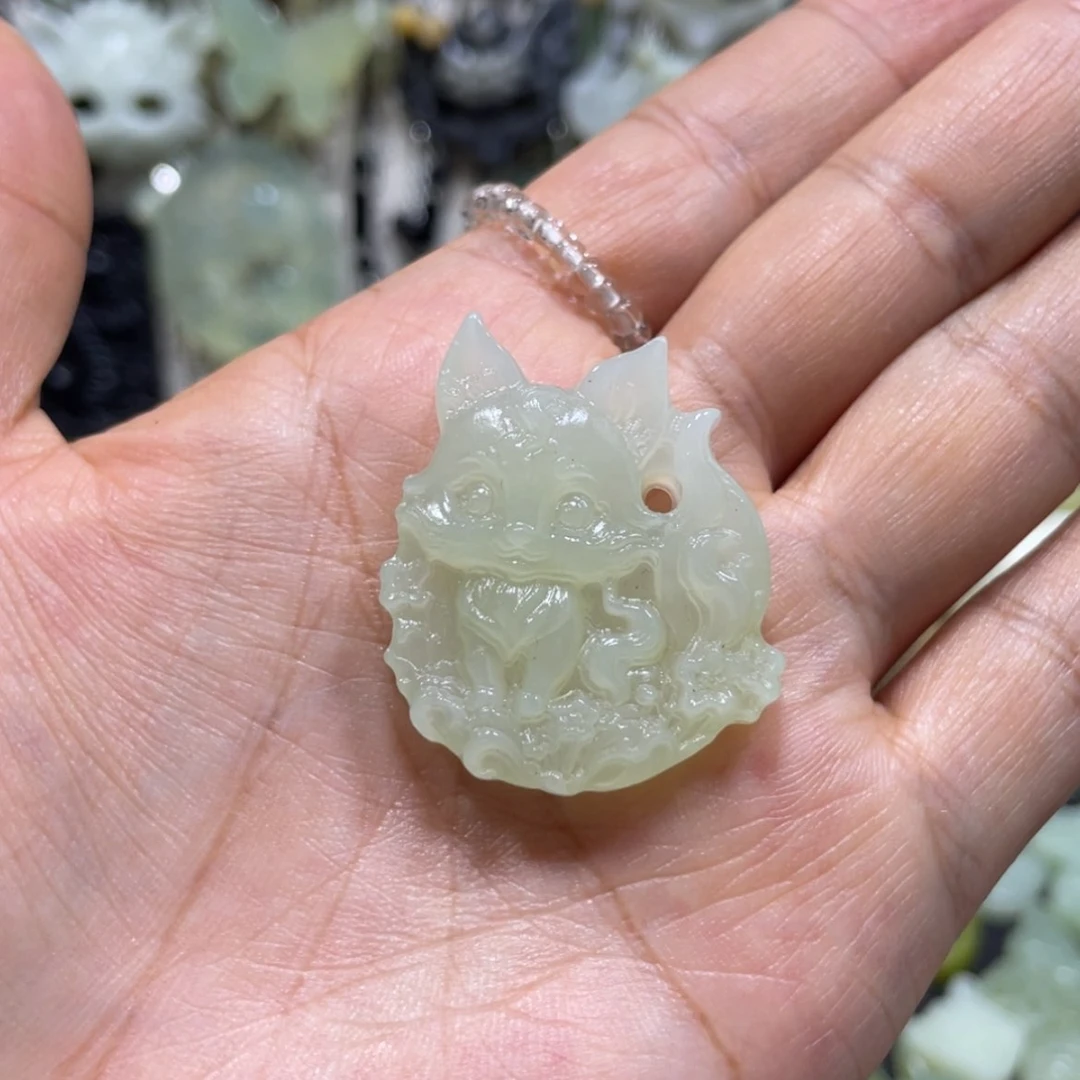 【闪购商品】岫玉未镶嵌颈饰26吊坠