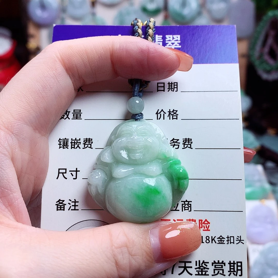 颈饰未镶嵌翡翠佛公28