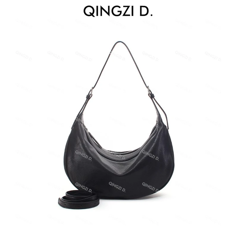 【董清子】【时光·黑羊角】新品百搭时尚轻便ins休闲女包23728