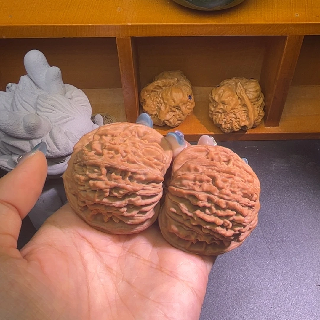 橡***糖吊坠文玩核桃四座楼
