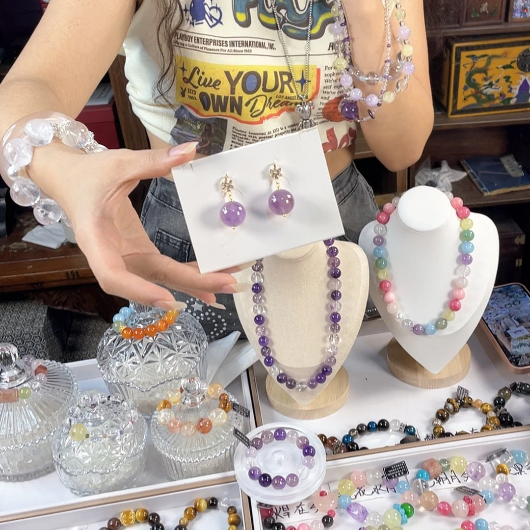 银S925镀金镶嵌手链水晶