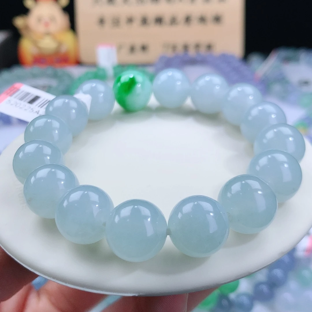翡翠手链未镶嵌卡12.7
