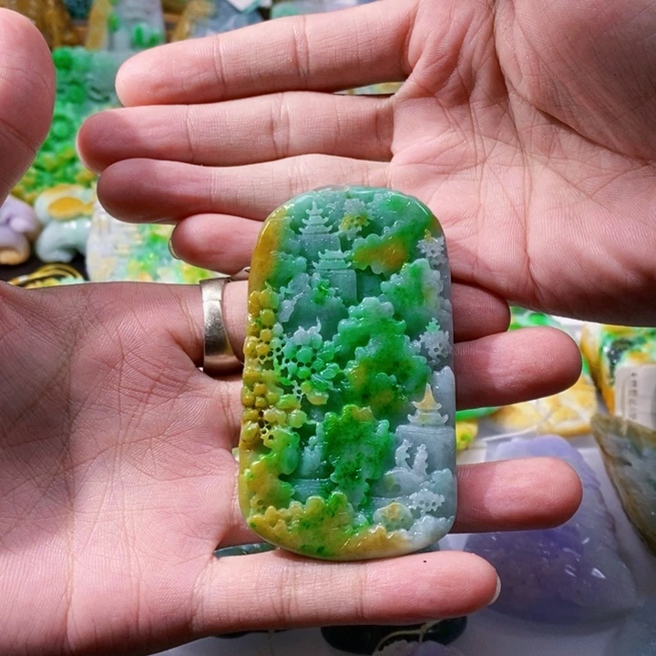 未镶嵌定制翡翠影*翡翠