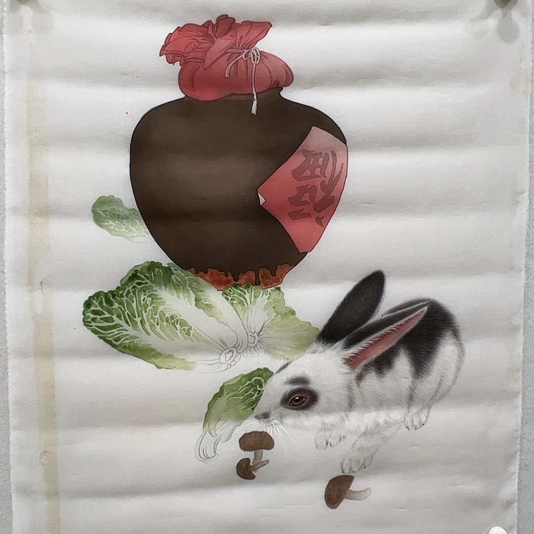 国画精品动物丝绢