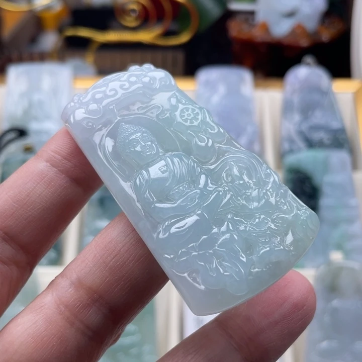 翡翠未镶嵌挂件玉