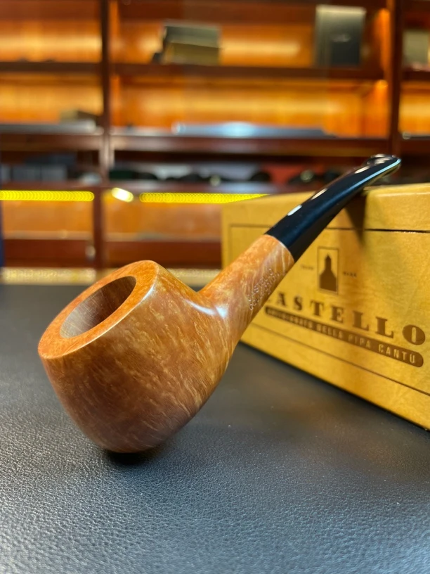 意大利卡斯特罗收藏签名kkk石楠木手工烟斗 内径22.5 斗深29.5