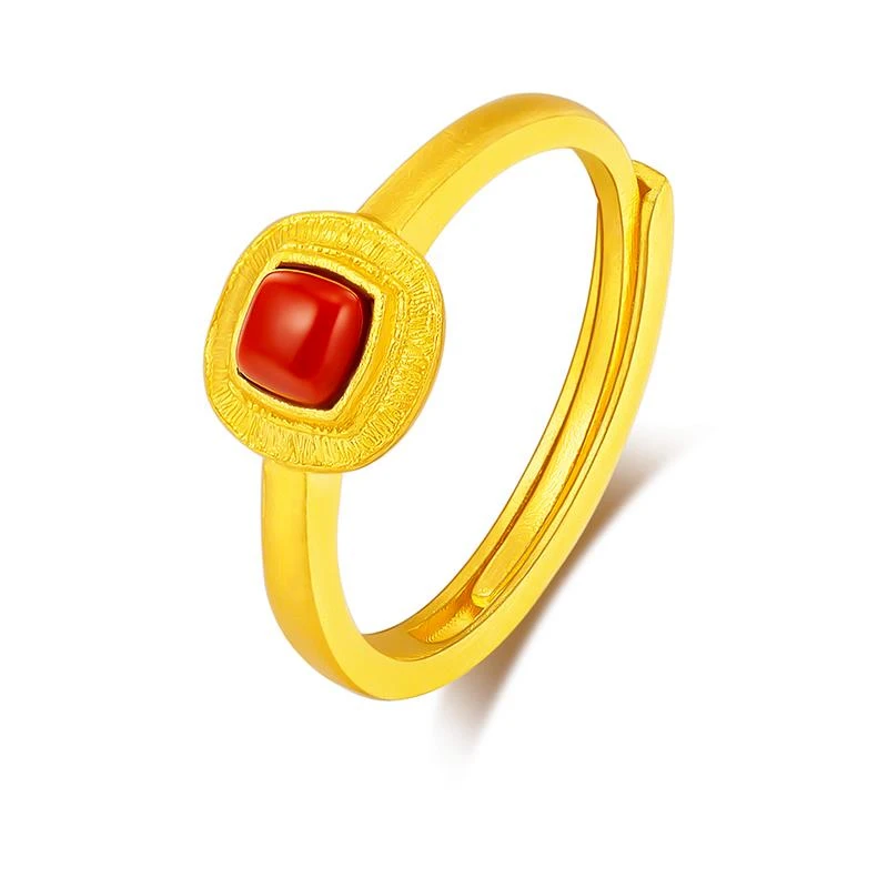 福满圆珠宝1 足金999投资金 足金公主戒指