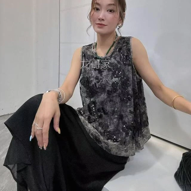 夏季时尚洋气松紧腰半身裙8427裙长86公分左右