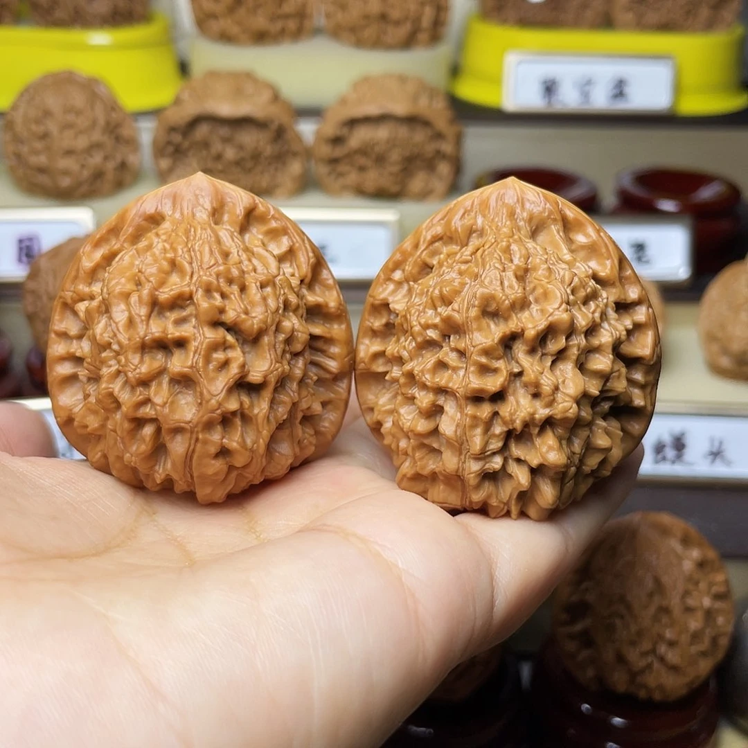 把件文玩核桃优****心官帽44左右