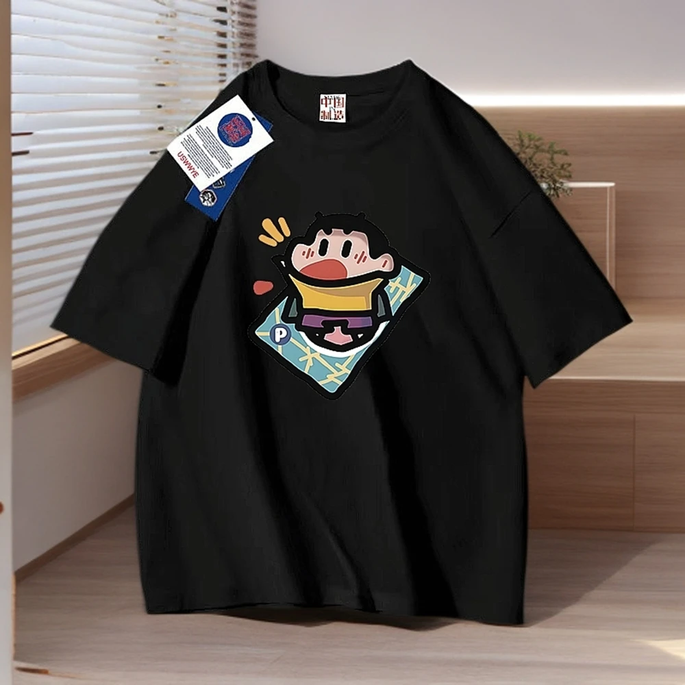 【源头工厂】MEINIYE短袖t恤男宽松款印花半袖夏季潮流新款男装大码