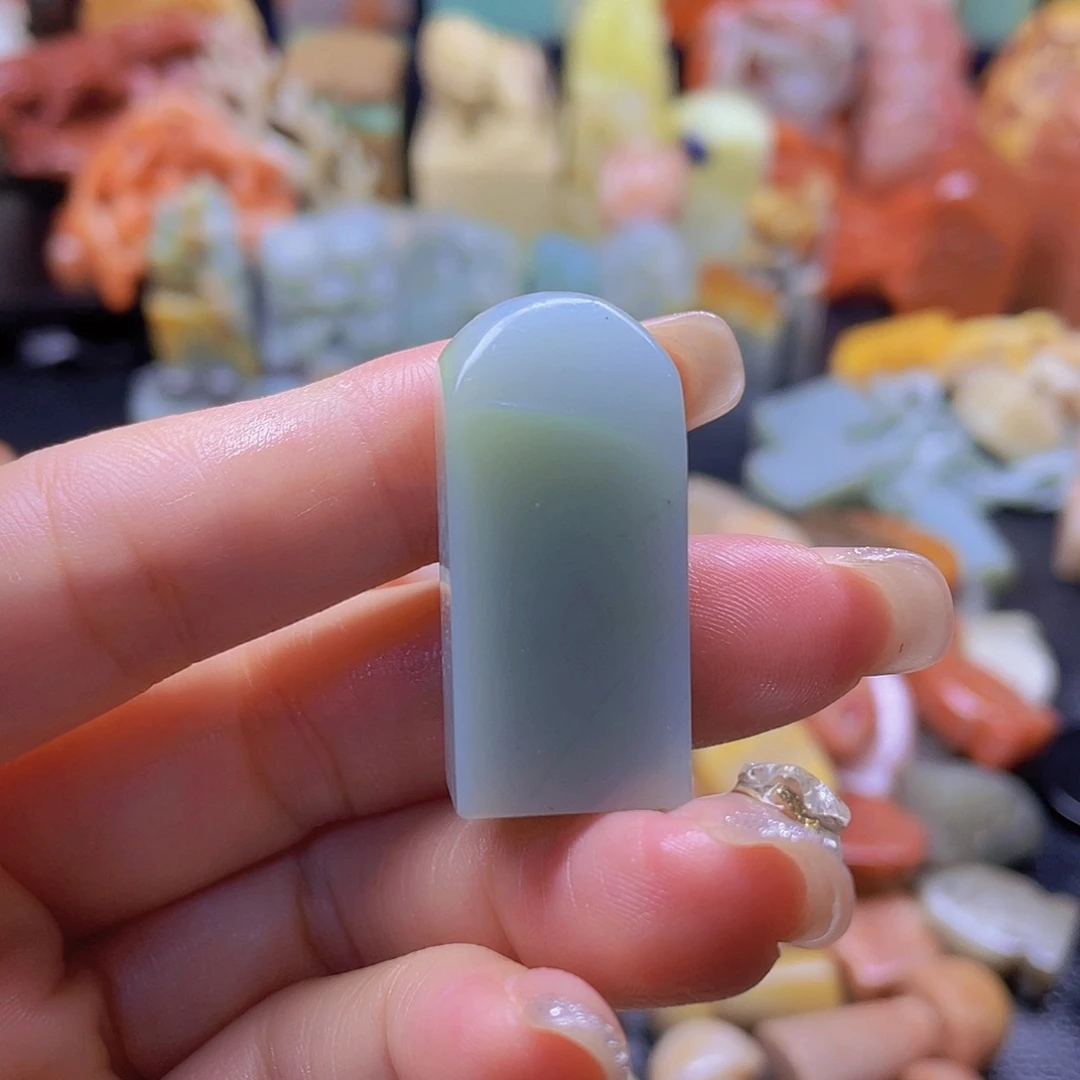 青田石印石天青蓝