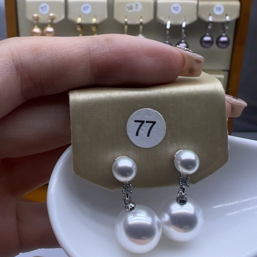淡水珍珠耳饰未镶嵌