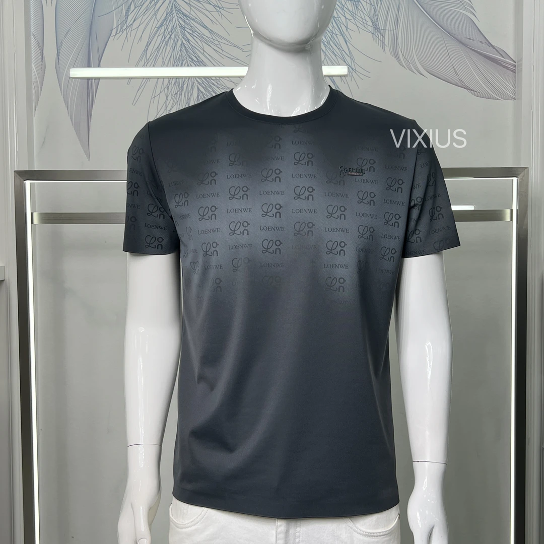 VIXIUS/维哲春夏新品薄款修身男士百搭迷彩简约短袖圆领T恤#V169