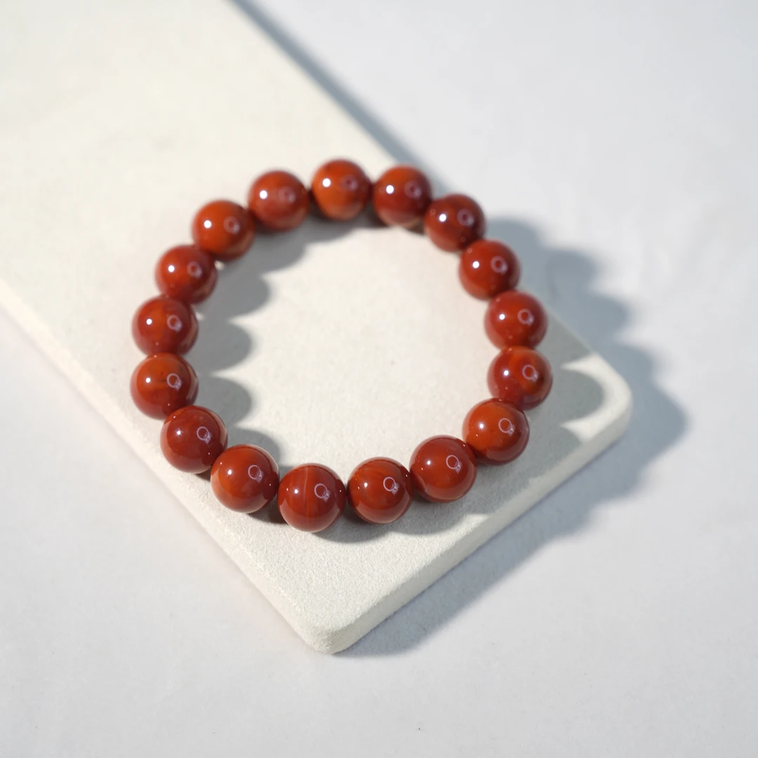 蒙料南红1.2*17颗单圈手串34010723