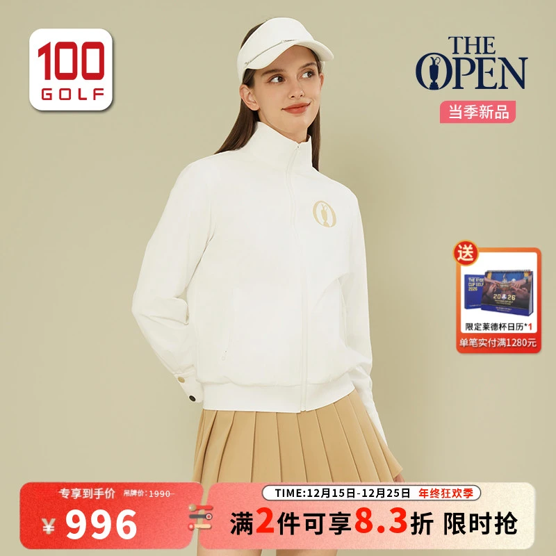 THEOPEN英国公开赛高尔夫女装外套秋季保暖宽松夹克女TF242JJ006