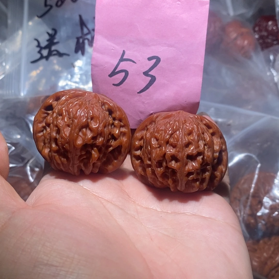 文玩核桃把件43磨盘