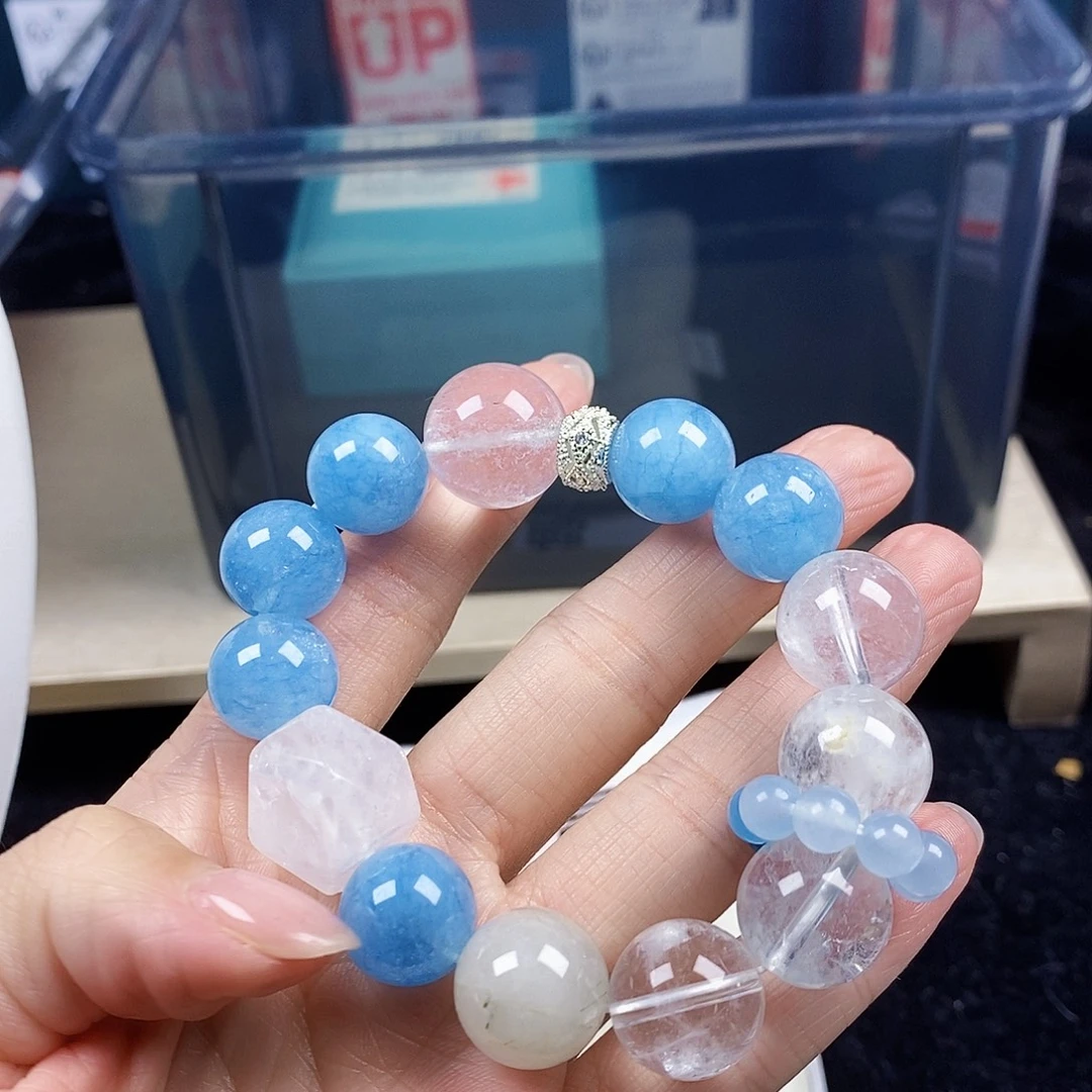 水晶银S925镶嵌手链