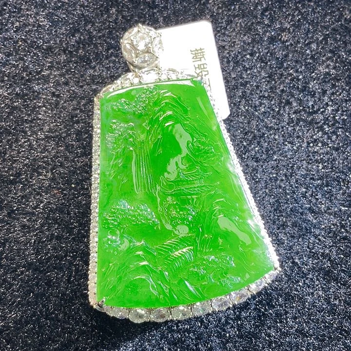 翡翠颈饰未镶嵌45，