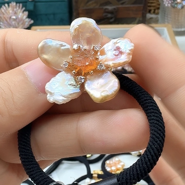 未镶嵌发饰淡水珍珠