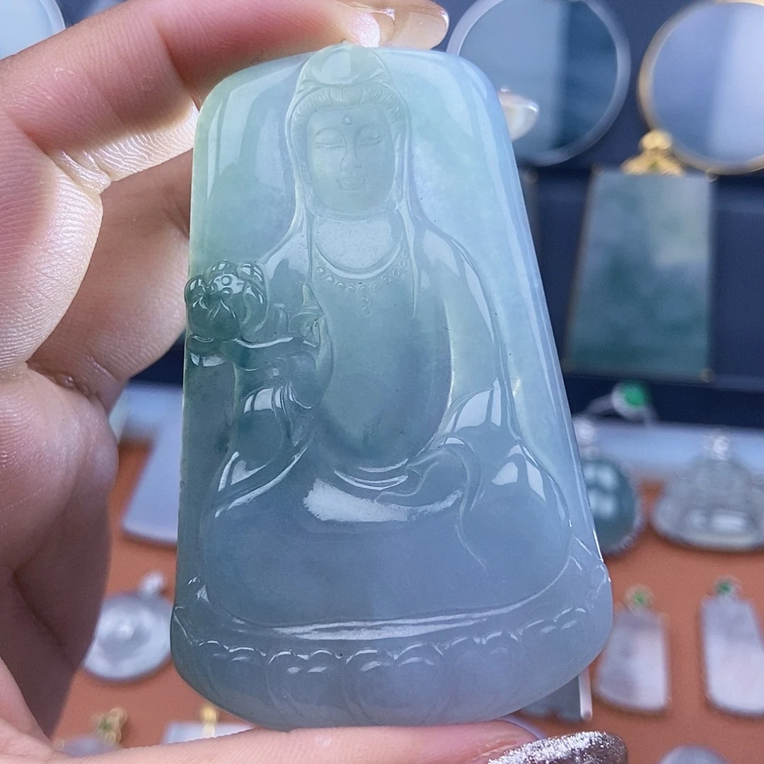 翡翠未镶嵌吊坠(不含链)