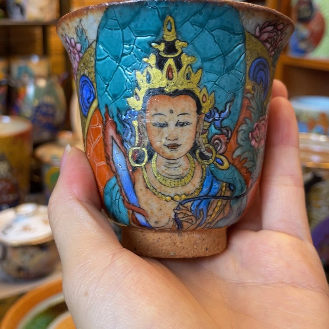 ?****?手工绘画匣钵土志野