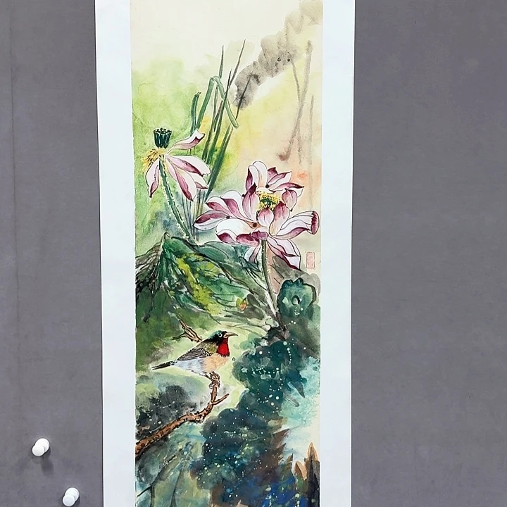 国画亲笔手绘放心去藏