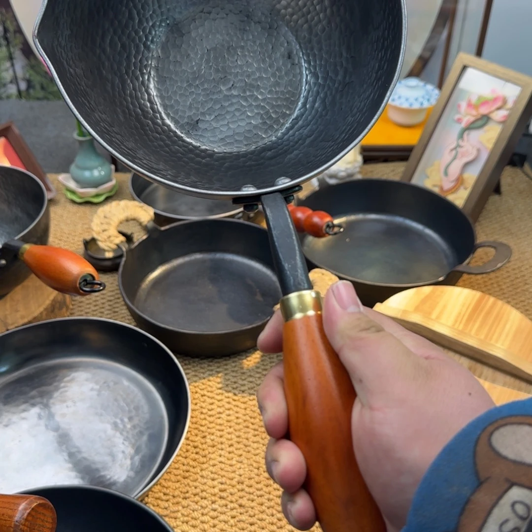 熟铁坤盛手工热锻小奶锅