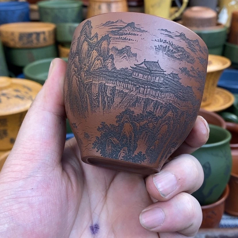 【闪购商品】紫砂杯子宜兴全手工紫砂杯