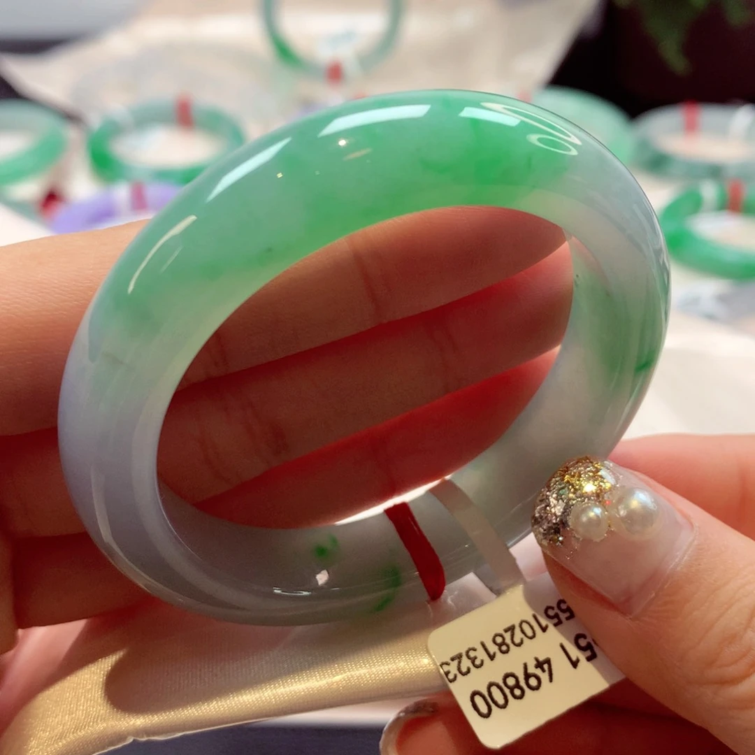 未镶嵌手镯翡翠35号正圈77