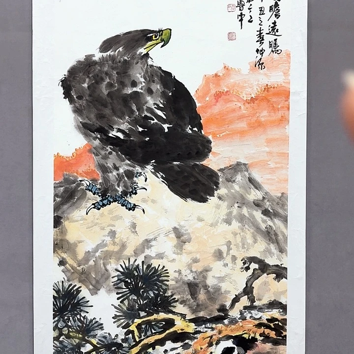 国画亲笔手绘放心去藏