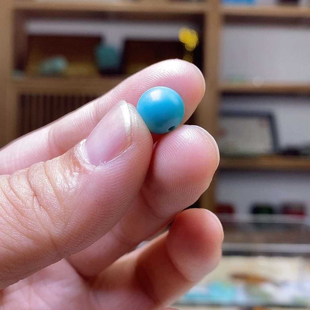 ****绿松石未镶嵌圆珠