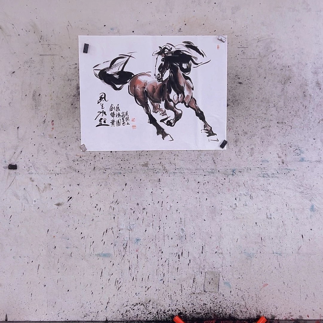 国画蔡*三尺90x70c m c m
