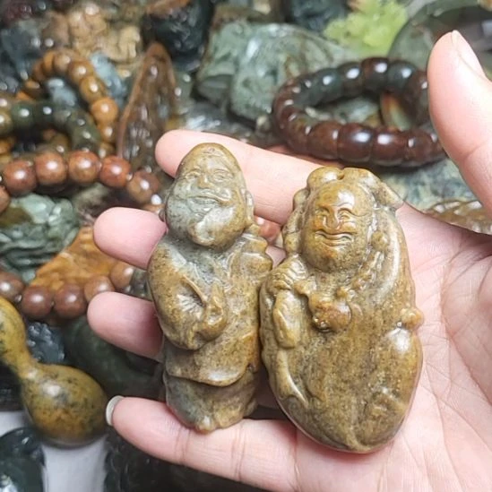 岫岩河磨玉（透闪石质玉）未镶嵌挂件