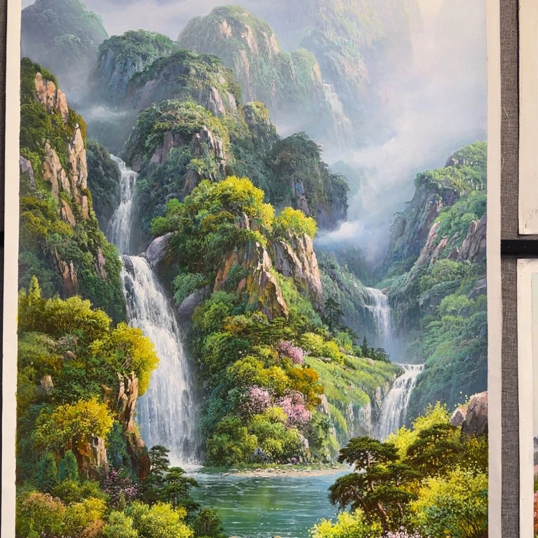 油画一起加油努力