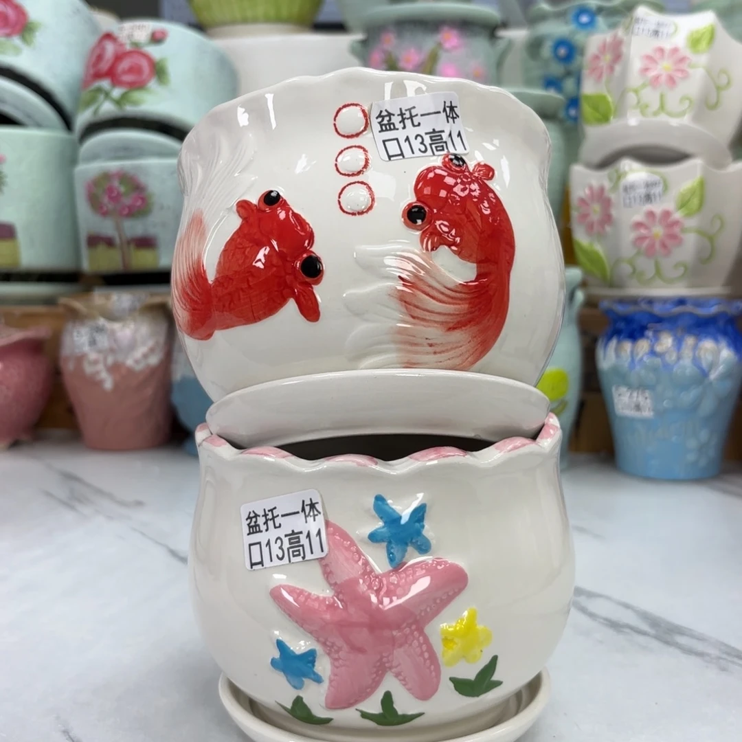 @夏西陶瓷花盆@@5857285