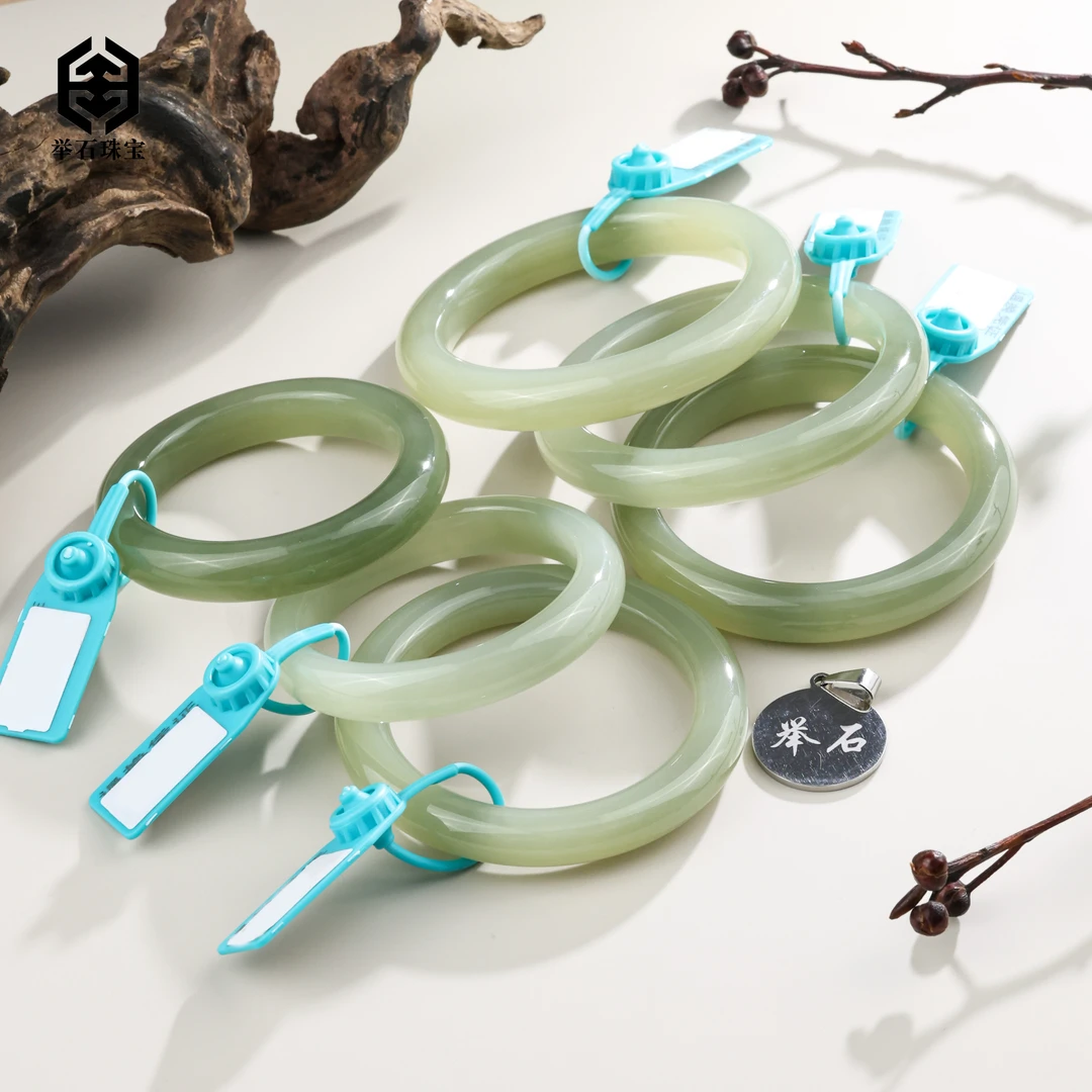 【举石珠宝】ST0717-1980-99和田玉手镯（一件/多样性发/圈口自选）K