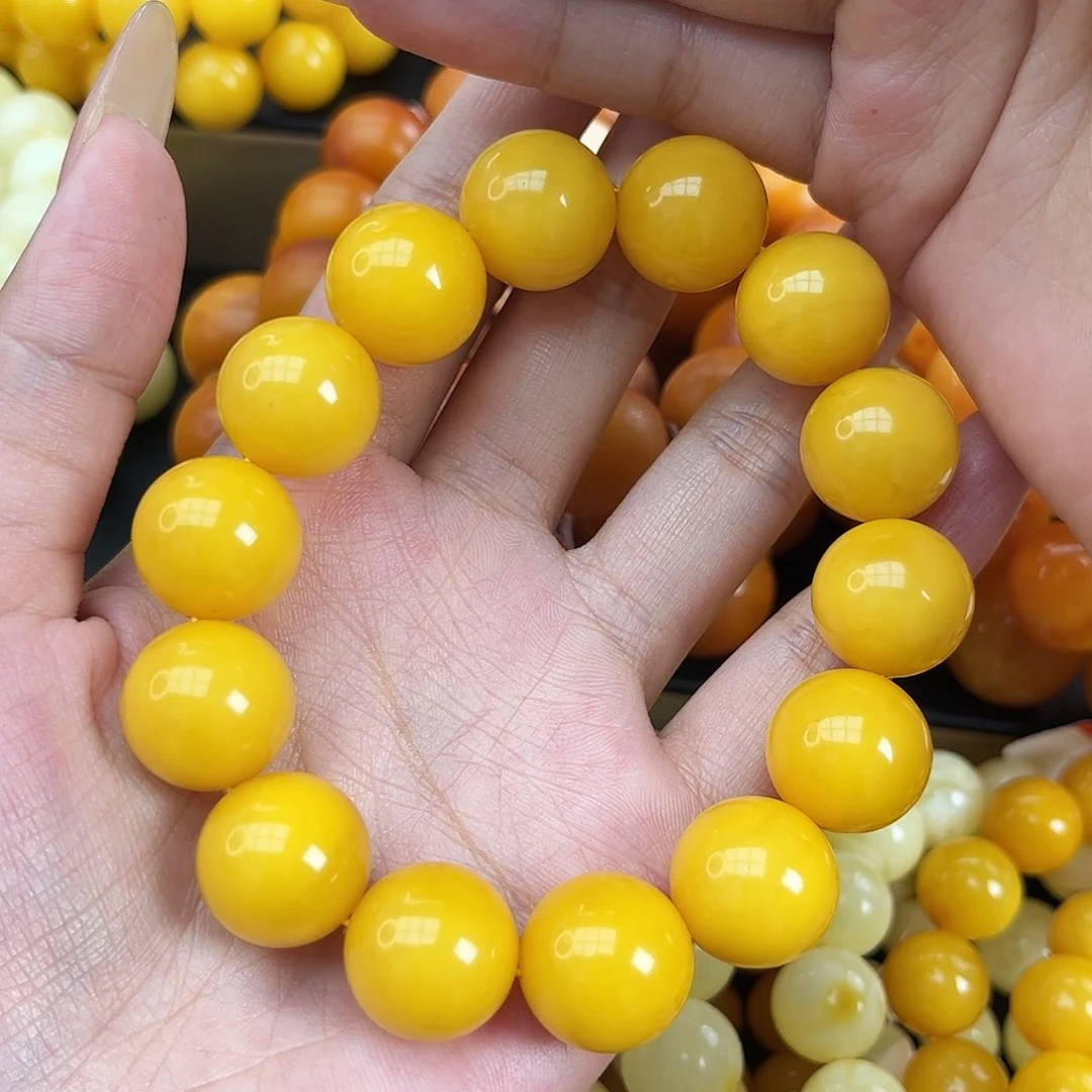 未镶嵌琥珀手串@*哥蜜蜡