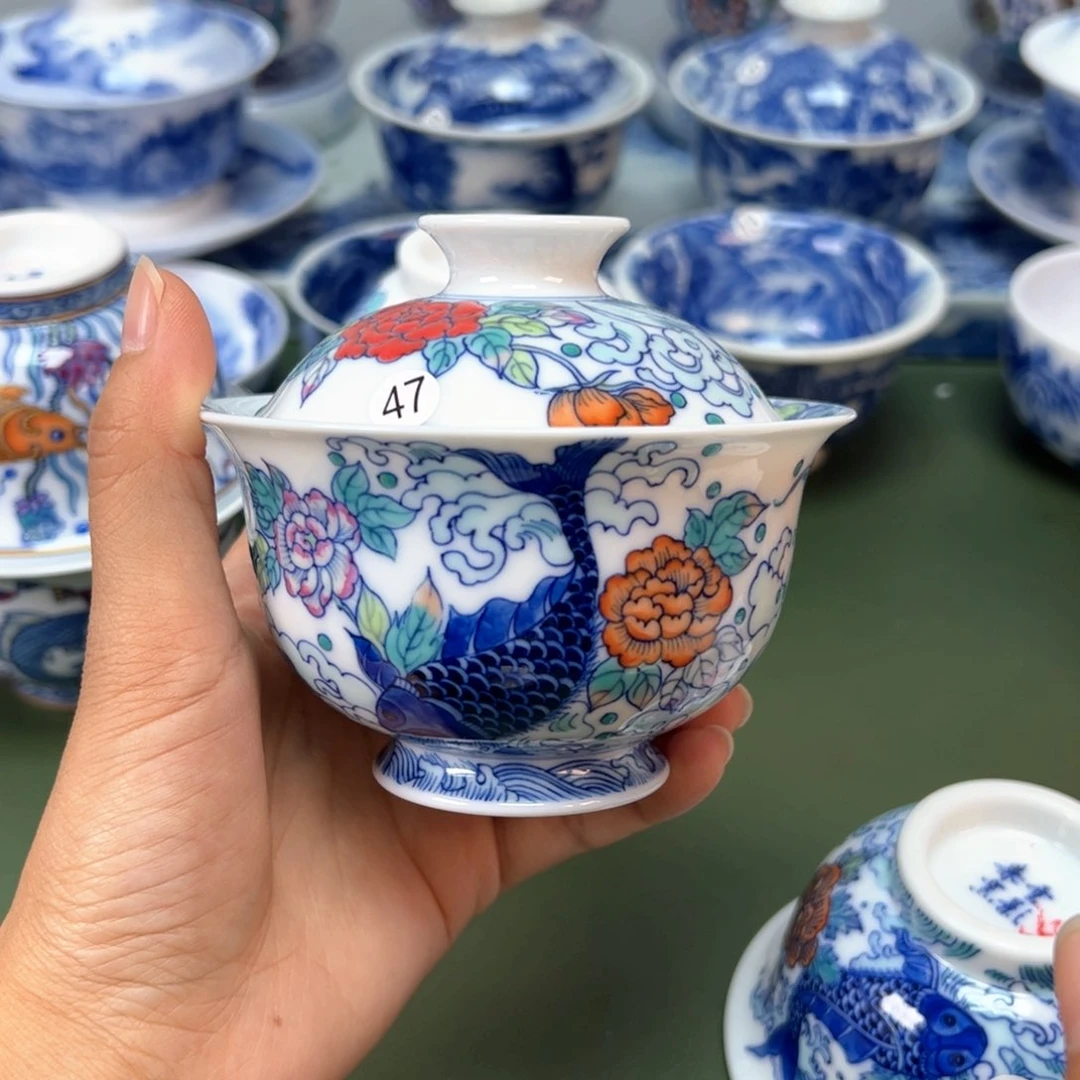 木木景德镇纯手工纯手绘茶具47