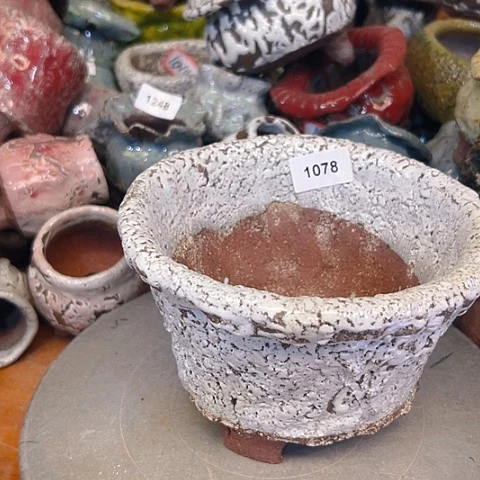 棉***记粗陶花盆手工花盆制作就这样